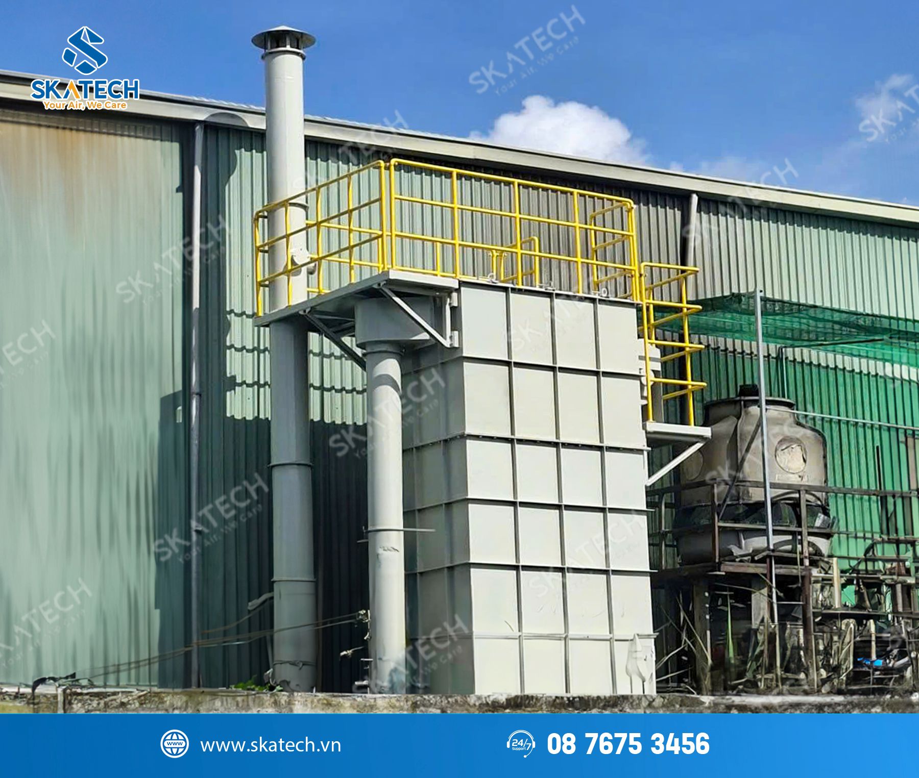 xử lý bụi trong quá trình làm ống thép mạ kẽm