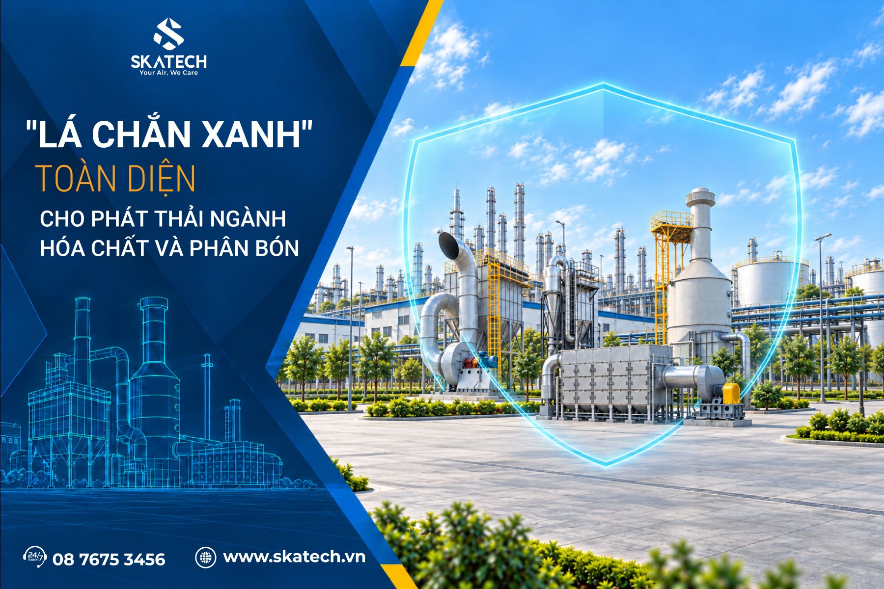 Xử lý bụi và khí thải ngành hóa chất và phân bón