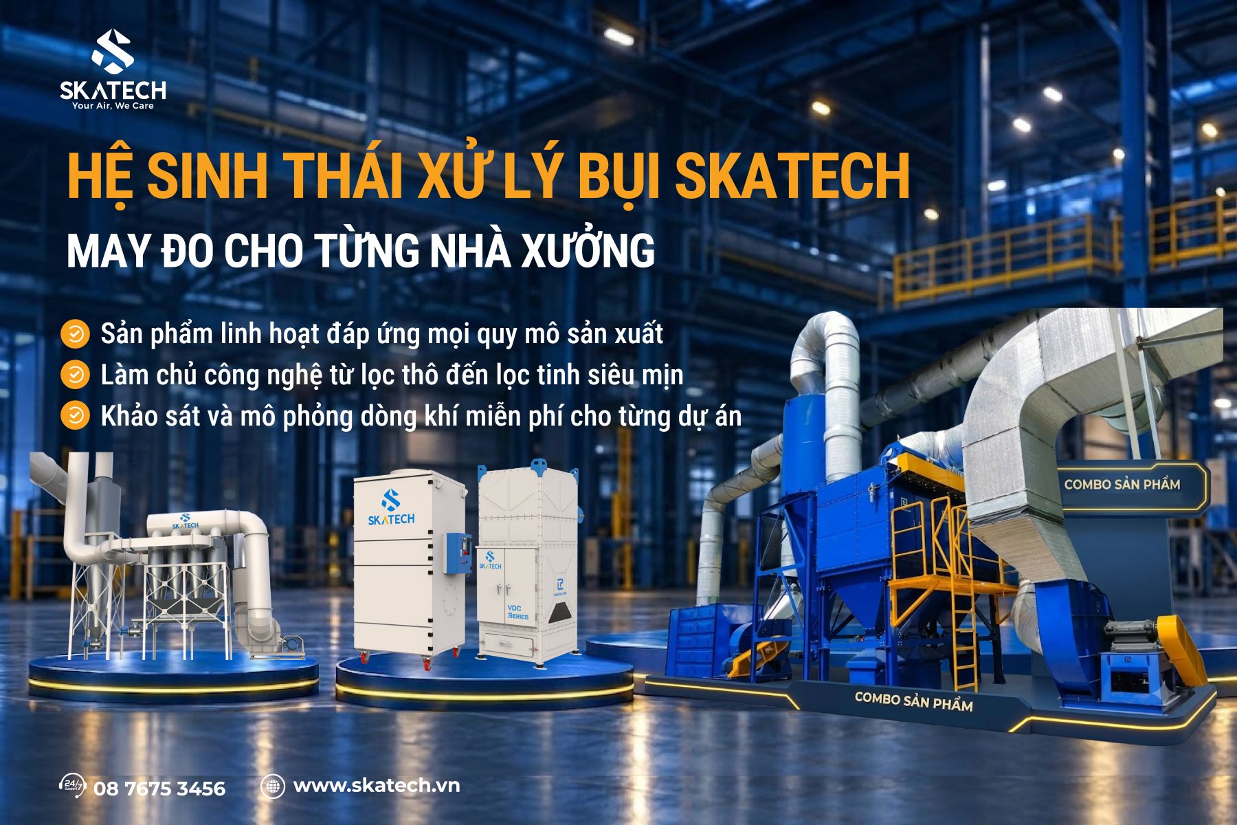 xử lý bụi sơn tĩnh điện