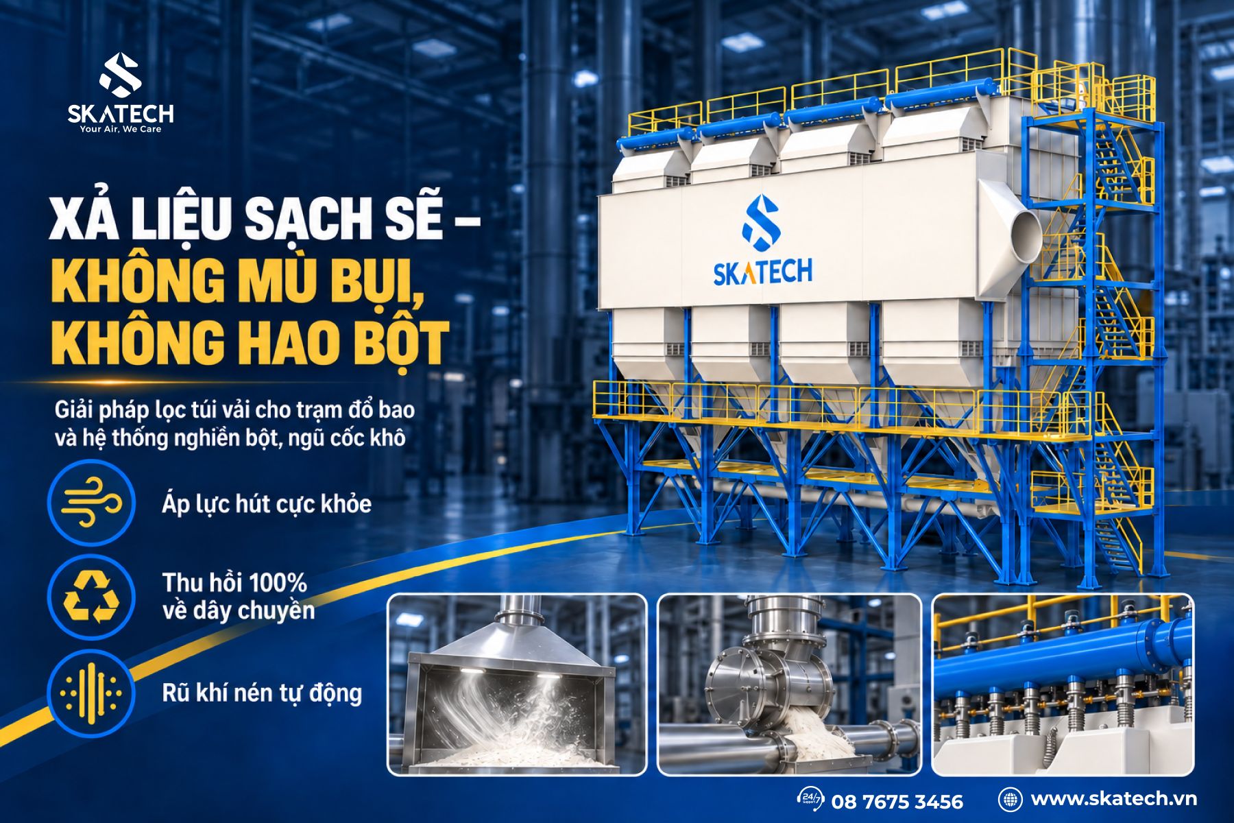 Xử lý bụi thực phẩm trong các nhà máy chế biến