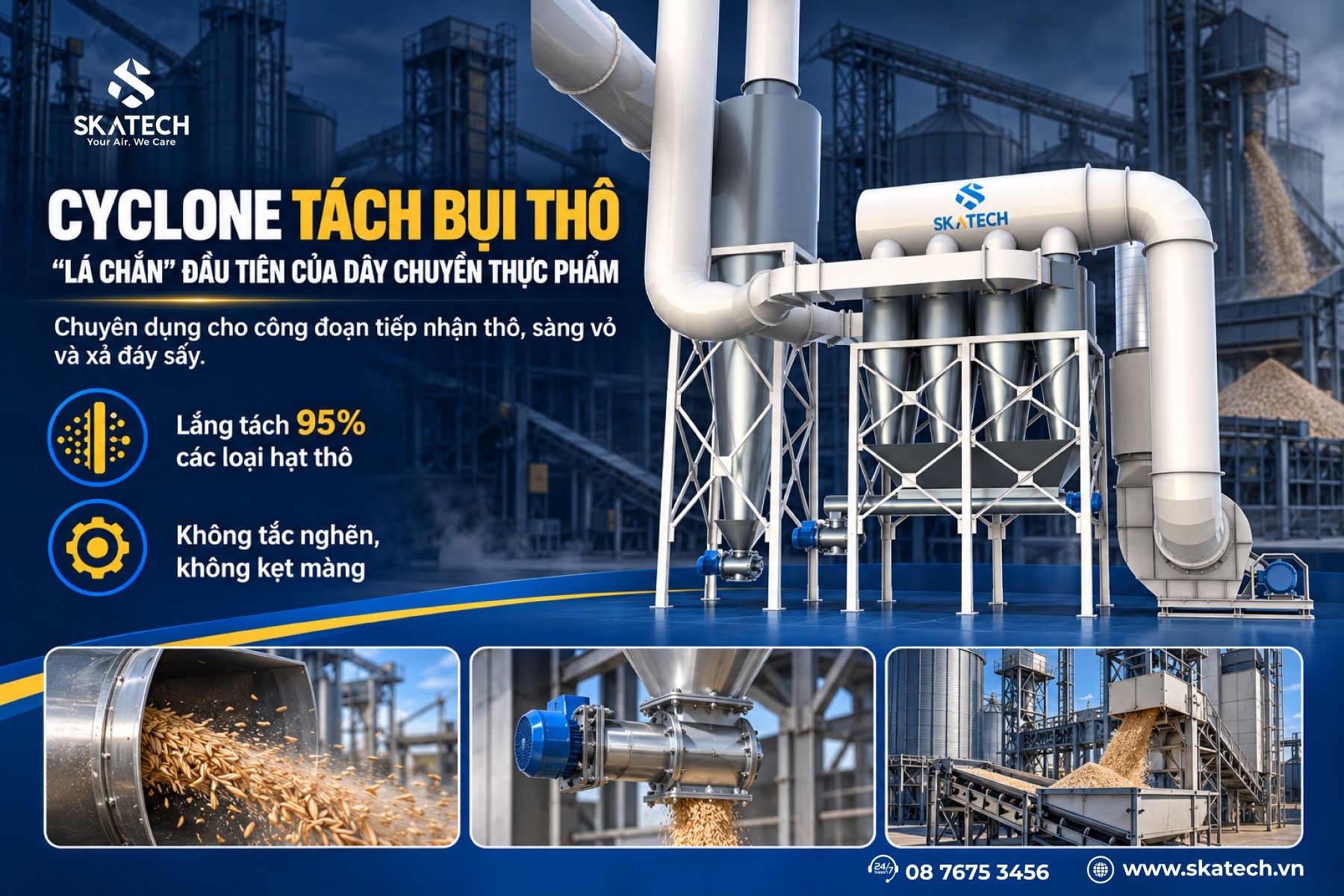 Xử lý bụi thực phẩm trong các nhà máy chế biến