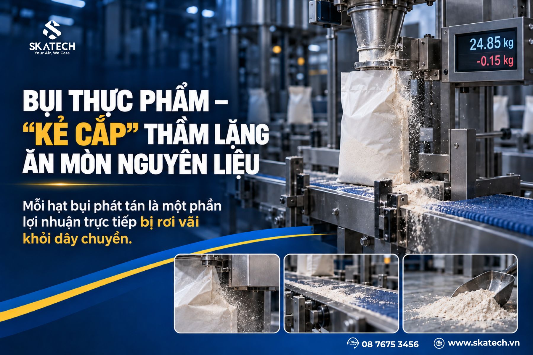 Xử lý bụi thực phẩm trong các nhà máy chế biến