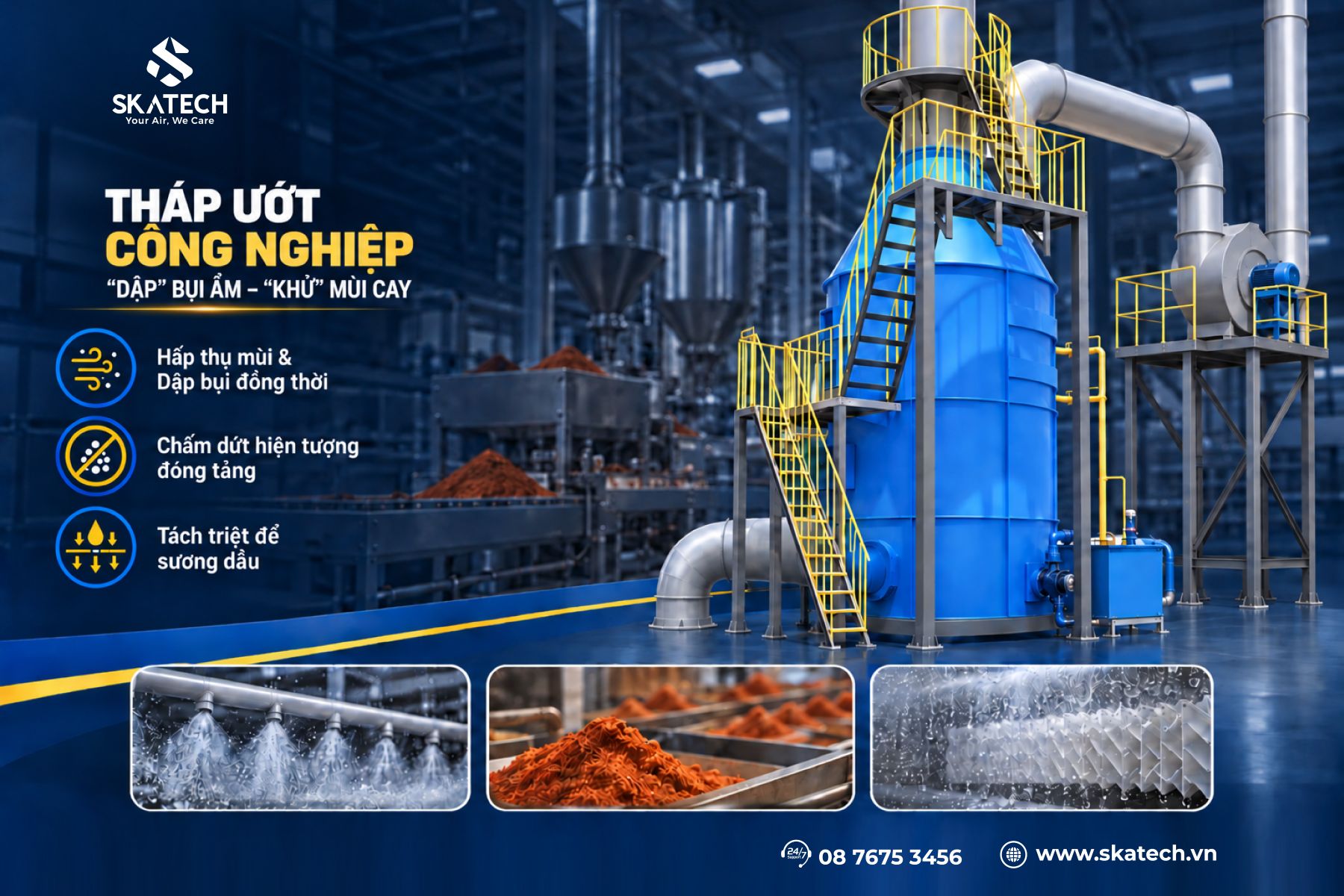 Xử lý bụi thực phẩm trong các nhà máy chế biến