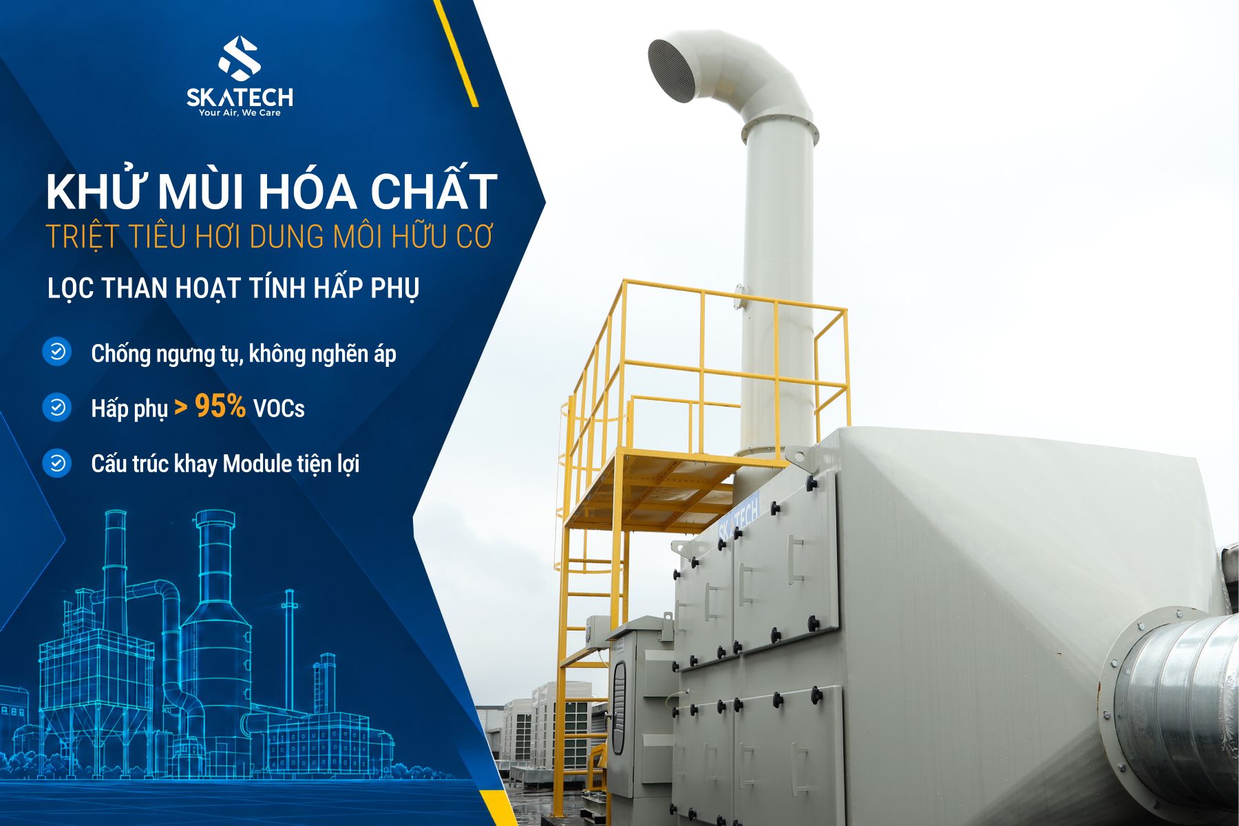 Xử lý bụi và khí thải ngành hóa chất và phân bón